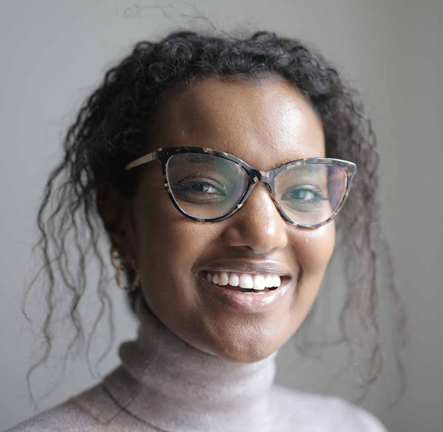 Woman with Glasses Smiling 3 Woman with Glasses Smiling 3