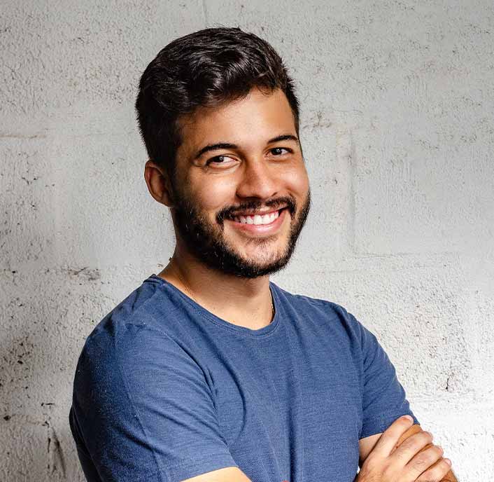 Man Smiling with Arms Crossed Man Smiling with Arms Crossed